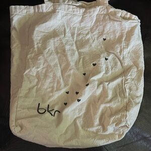 bkr Cream Canvas Tote